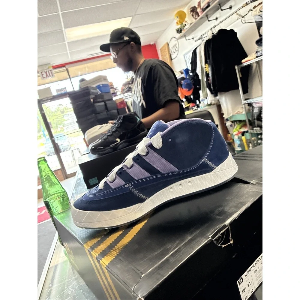 Maite Steenhoudt x adidas Originals Adimatic Mid Blue IG8174 Men's SZ 10.5 NEW